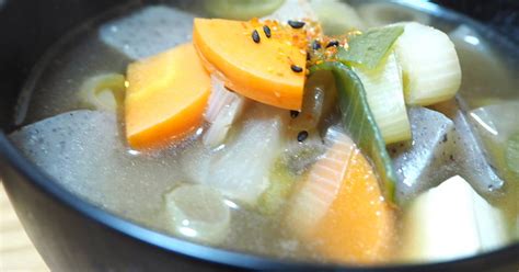 Japanese Vegan Soup Kenchinjiru Recipe By Mogco Tokyo Cookpad