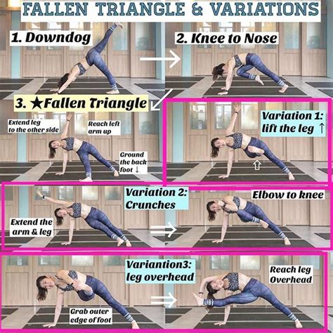 Fallen Triangle The Variations I Love To Give Variations For Some Yoga Poses To Keep My