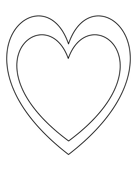 Printable Template Of A Heart Printable Templates