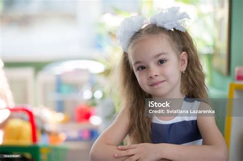 Portrait Of A Preschool Girl Stock Photo Download Image Now 4 5