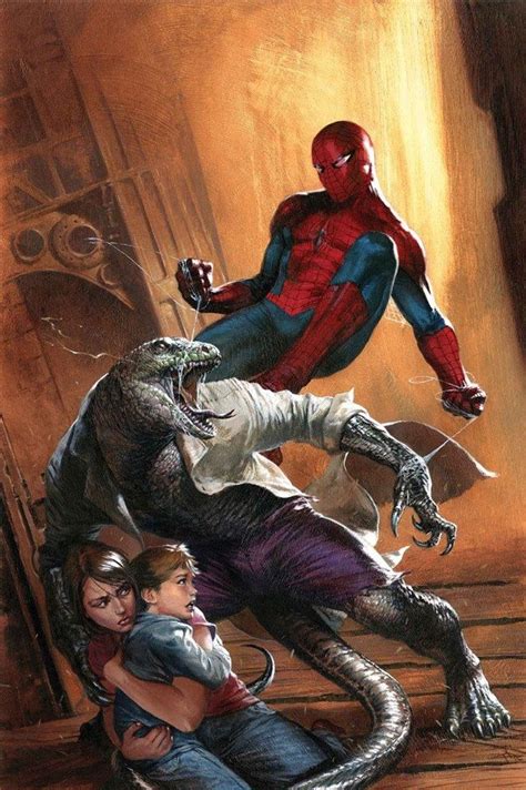 Spider Man Vs Lizard Martha And William Connors Clone Conspiracy Vol 1 4 Art By Gabriele Dell