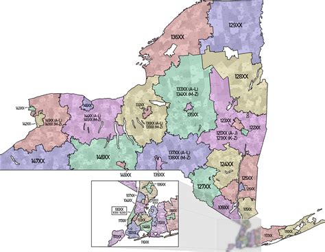 New York State Zip Code Map
