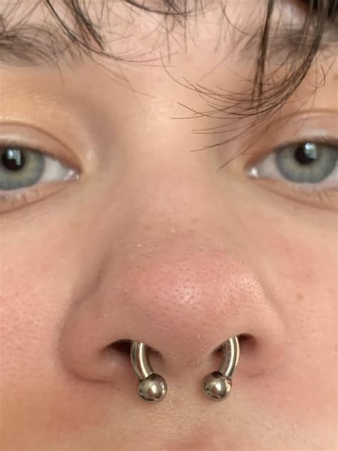 My 3mm8g Septum No Pain During The Stretch And No Soreness After So