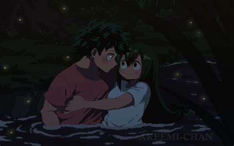 Izuku Midoriya And Tsuyu Asui Hd Wallpaper Background Image