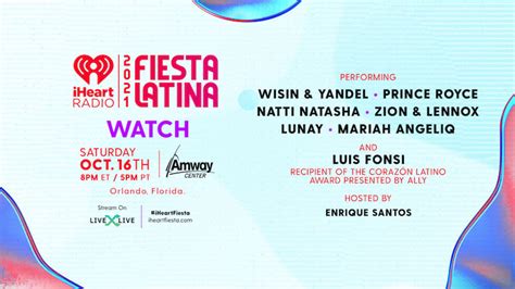 2021 Iheartradio Fiesta Latina How To Watch Iheart