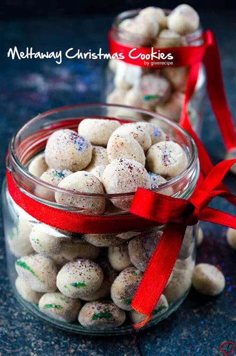 Makes about 3½ dozen cookies. Meltaway Christmas Cookies - Give Recipe