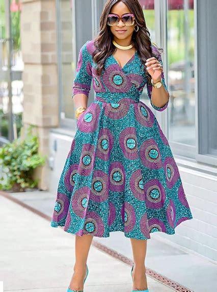 african print long dress styles latest african
