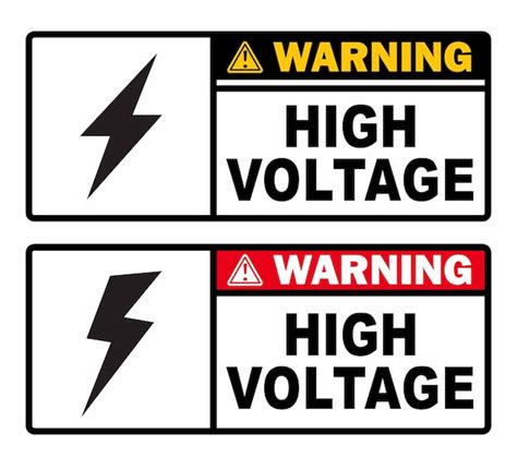 Premium Vector High Voltage Danger Warning Sign For Electrical