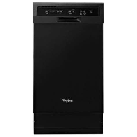Stainless steel has been a constant in appliance design for decades. WHIRLPOOL 18" Stainless Steel Tub Dishwasher, Black ...