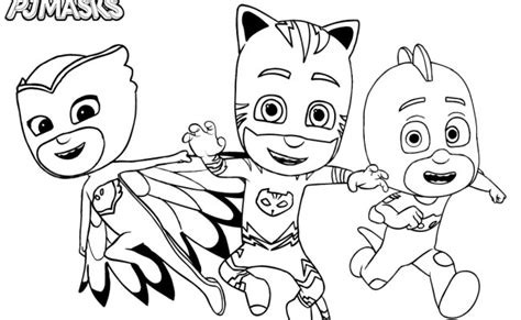 Catboy From Pj Masks Coloring Page Printable Otosection