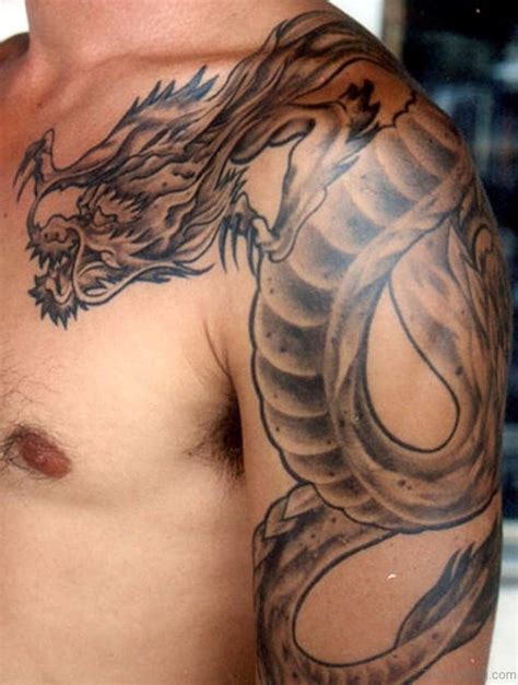 80 Trendy Dragon Shoulder Tattoos