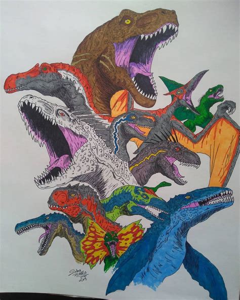 How To Draw Jurassic Park Dinosaurs Novelwaste My Xxx Hot Girl