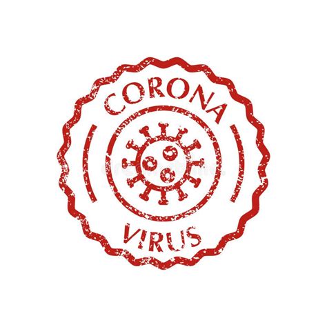 Stamp With Coronavirus Stock Vector Illustration Of Grunge 172066269
