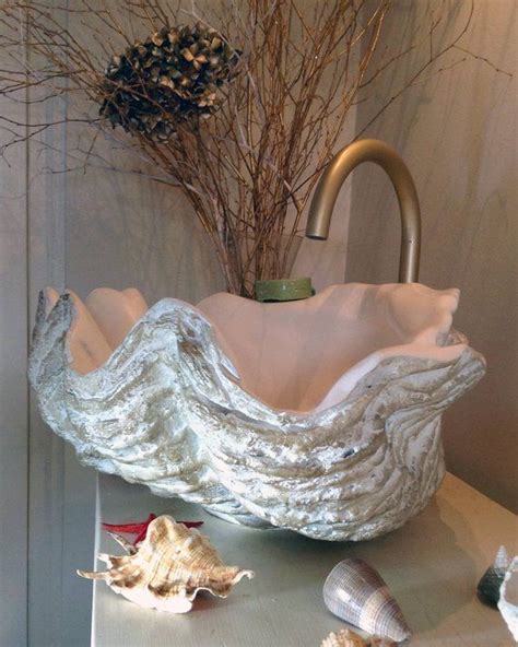 Clam shell decor nzymes reviews. Giant Clam Shell Bathroom Sink Wash Basin Vessel Bowl ...