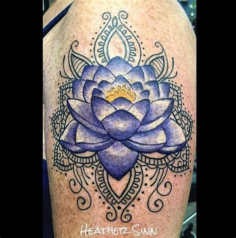 Lotus And Mandala Tattoo By Heather Sinn Of The Tattoo Room Simi