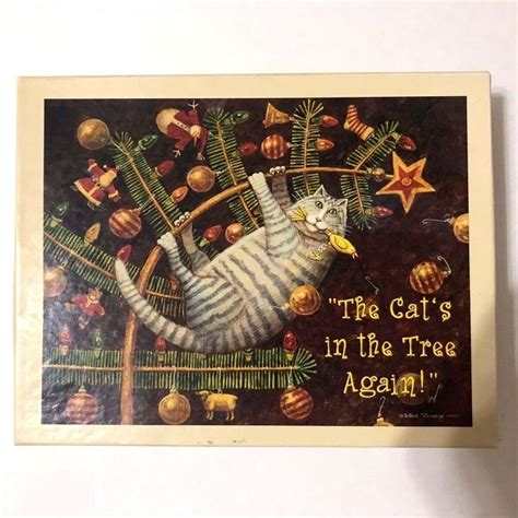 Lang Kitty Christmas Cards The Cats In The Tree Again Ned Young 2006 20