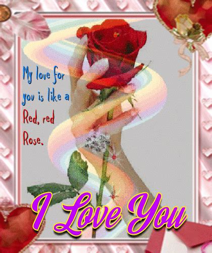 My Love For You Is Like A Red Rose Free I Love You Ecards 123 Greetings