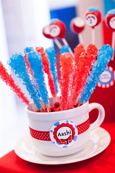 Darling cat in the hat party favors and home birthday decor ideas. Kara's Party Ideas Cat in the Hat Themed Birthday Party ...