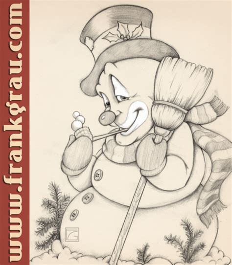 Merry Christmas Snowman With Images Sketches Character Design