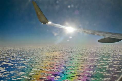 Amazing Arts Amazing Scene Of Rainbow Above The Clouds
