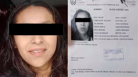 Encuentran En Ecatepec El Cuerpo De Alicia Cortez Reportada Como