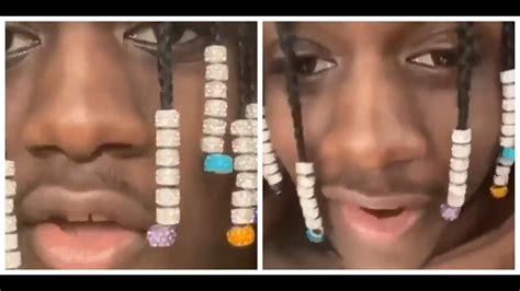 Lil Yachty Gets Iced Out Beads On His Braids Youtube