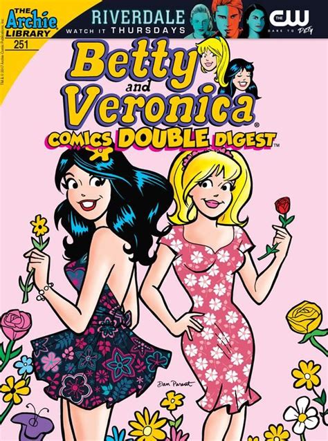 The Cover To Betty And Veronicaa Comic Book Which Features Two Women