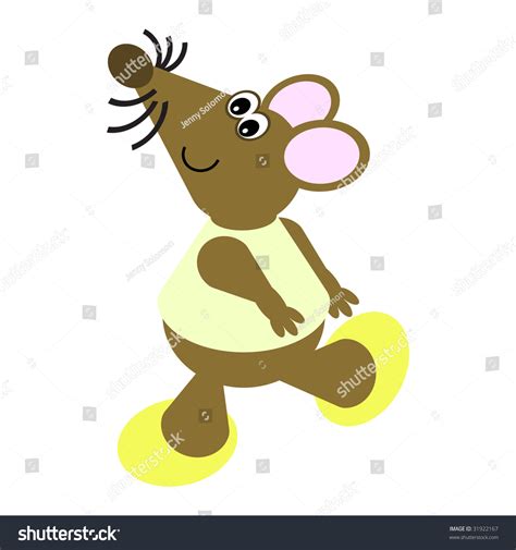 Cartoon Happy Dancing Mouse Stock Vector Royalty Free 31922167