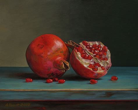 Pomegranate Still Life Painting Google Search Pomegranate Art