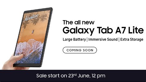 Samsung Galaxy Tab A7 Lite To Launch On June 23 In India Techradar