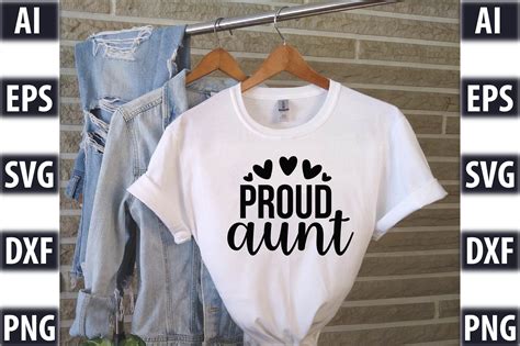 proud aunt graphic by designking · creative fabrica