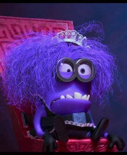 An Animated Character With Purple Hair Wearing A Tiara And Sitting On A