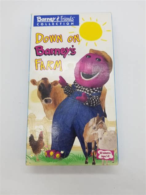 Barney And Friends Down On Barneys Farm Vhs 1992 Ebay