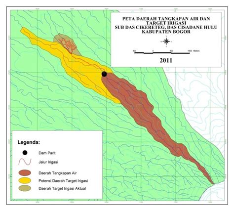 Gambar 3. Peta daerah tangkapan air dan target irigasi di Sub DAS... | Download Scientific Diagram