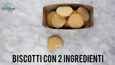 Biscotti Con 2 Ingredienti Senza Glutine E Lattosio Videoricetta