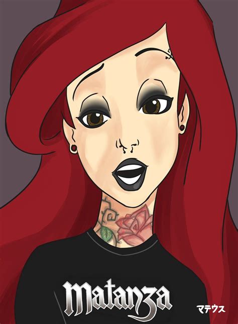 Punk Ariel Ariel Punk By Mateusu Emo Disney Ariel Disney Princesa