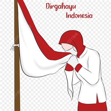 Bendera Merah Putih PNG Picture Dirgahayu Indonesia Illustration Of