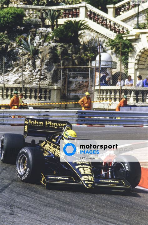 Ayrton Senna Lotus 98t Renault Monaco Gp Motorsport Images