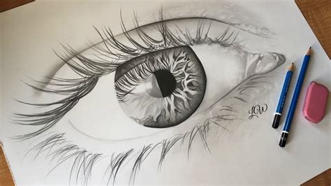 Pencil Eye Drawing Youtube