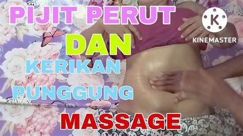 Pijit Perut Dan Kerikanstomach Massage And Dry Youtube