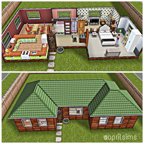 One Of My Houses I Created On Sims Freeplay It Is A Very Simple Small