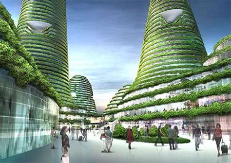 Shopping Centre Sustainable City Eco City Futuristic Architecture