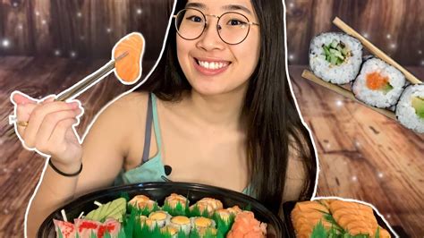 Sashimi Deluxe Salmon Sushi Rolls Dinher Youtube