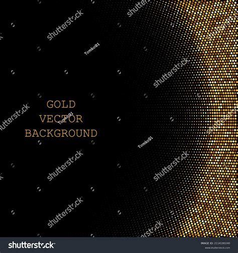 Abstract Vector Gold Glitter Background Design Stock Vector Royalty