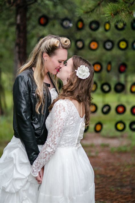 Lesbian Rock N Roll Wedding Katie Corinne Photographys