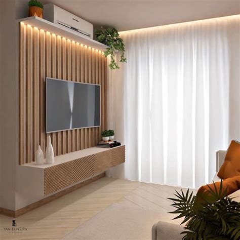 MyHousePlanShop: Flat Screen TV Feature Wall Design Ideas for Modern Living Room