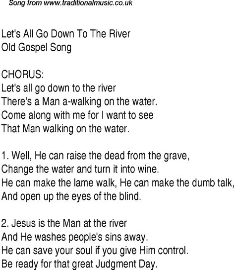 Check spelling or type a new query. Let's All Go Down To The River - Christian Gospel Song ...