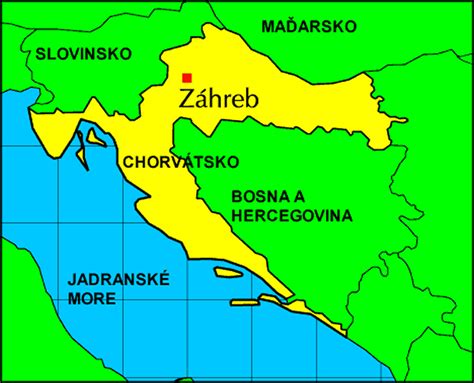 Chorvátsko Mapa Dovolenka 2020