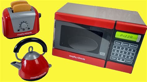Just Like Home Kitchen Appliance Set Playset Kids Toy Microwave Kettle
