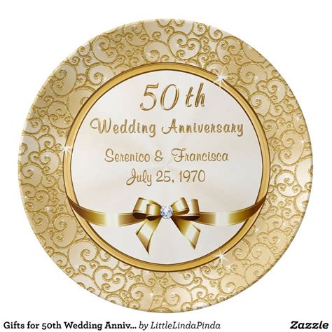 Ts For 50th Wedding Anniversary For Friends Dinner Plate Zazzle